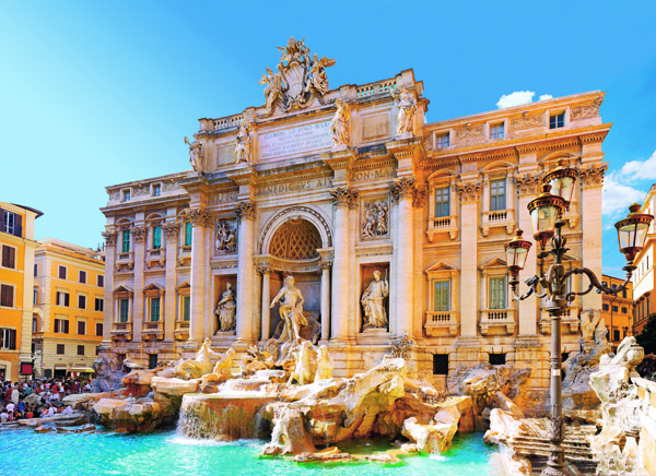 La Fontaine de Trevi, un incontournable de votre séminaire à Rome