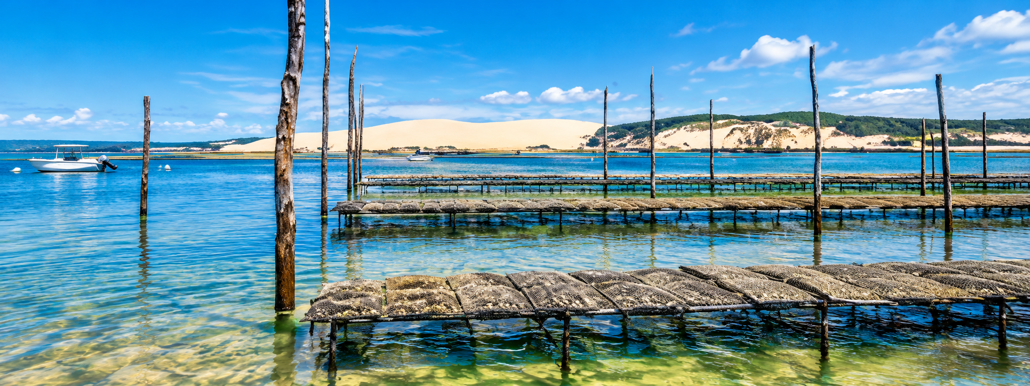 Parcs à huîtres du Bassin d'Arcachon, paysage maritime pour un séminaire d'entreprise