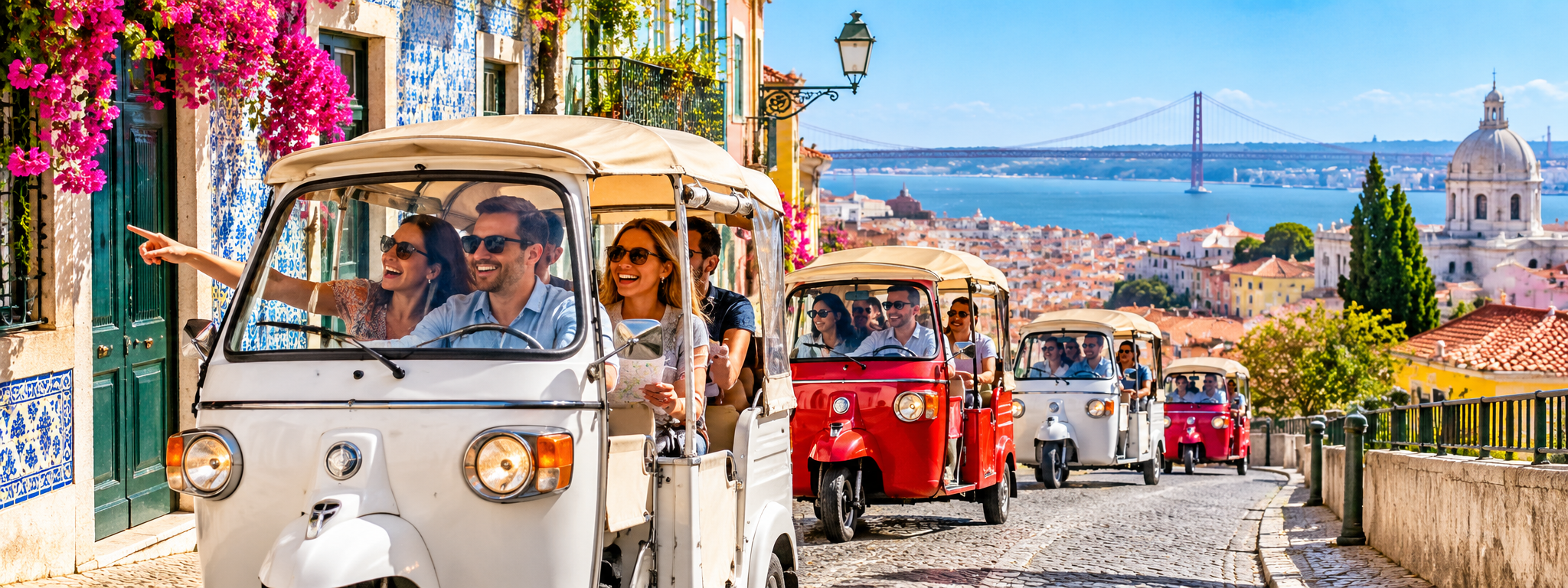 Team building à Lisbonne : rallye en tuk-tuk dans les rues de la capitale portugaise