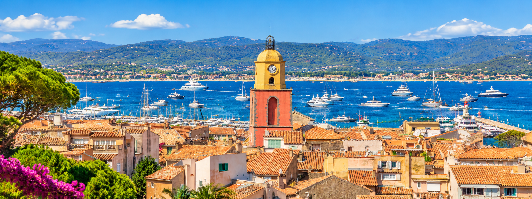 Vue panoramique de Saint-Tropez pour un séminaire d'entreprise