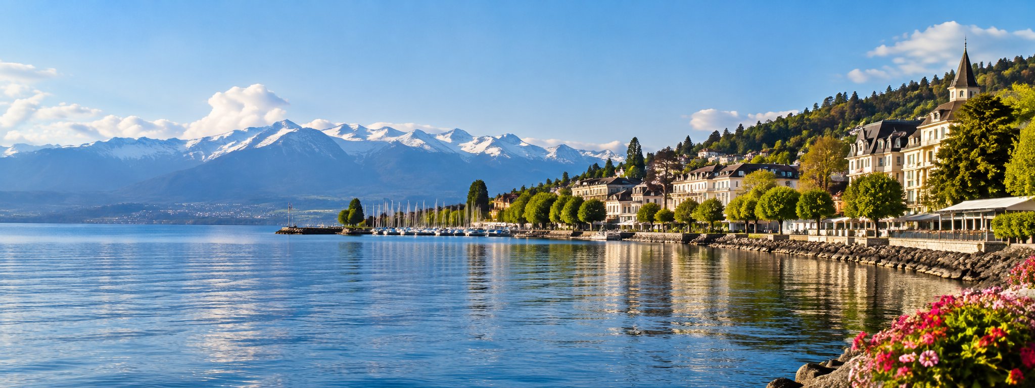 Séminaire d'entreprise à Évian-les-Bains au bord du lac Léman