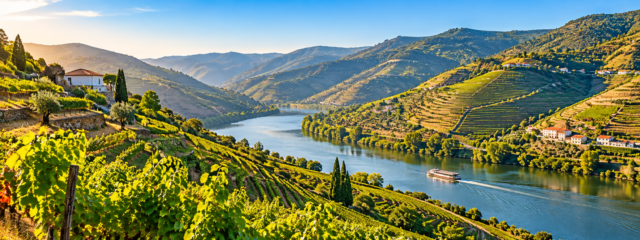 Séminaire à Porto : panorama sur les vignobles en terrasses et la vallée du Douro au Portugal