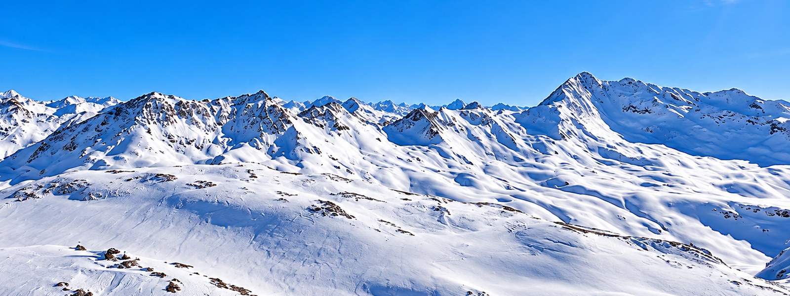 Paysage de montagne à Val d'Isère pour un séminaire d'entreprise en hiver