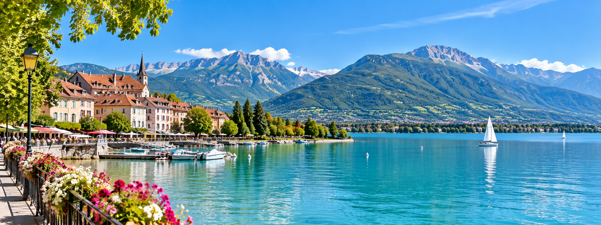 Lac d’Annecy et montagnes pour un séminaire d’entreprise à Annecy